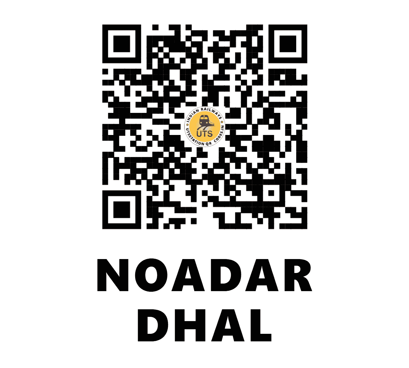 UTS QR Code for NOADAR DHAL - NRX - ER (WEST BENGAL)